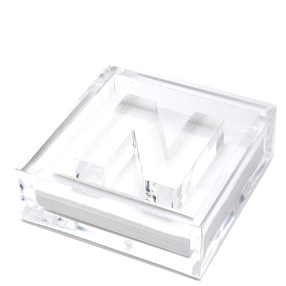 Initial Acrylic Cocktail Napkin Holder