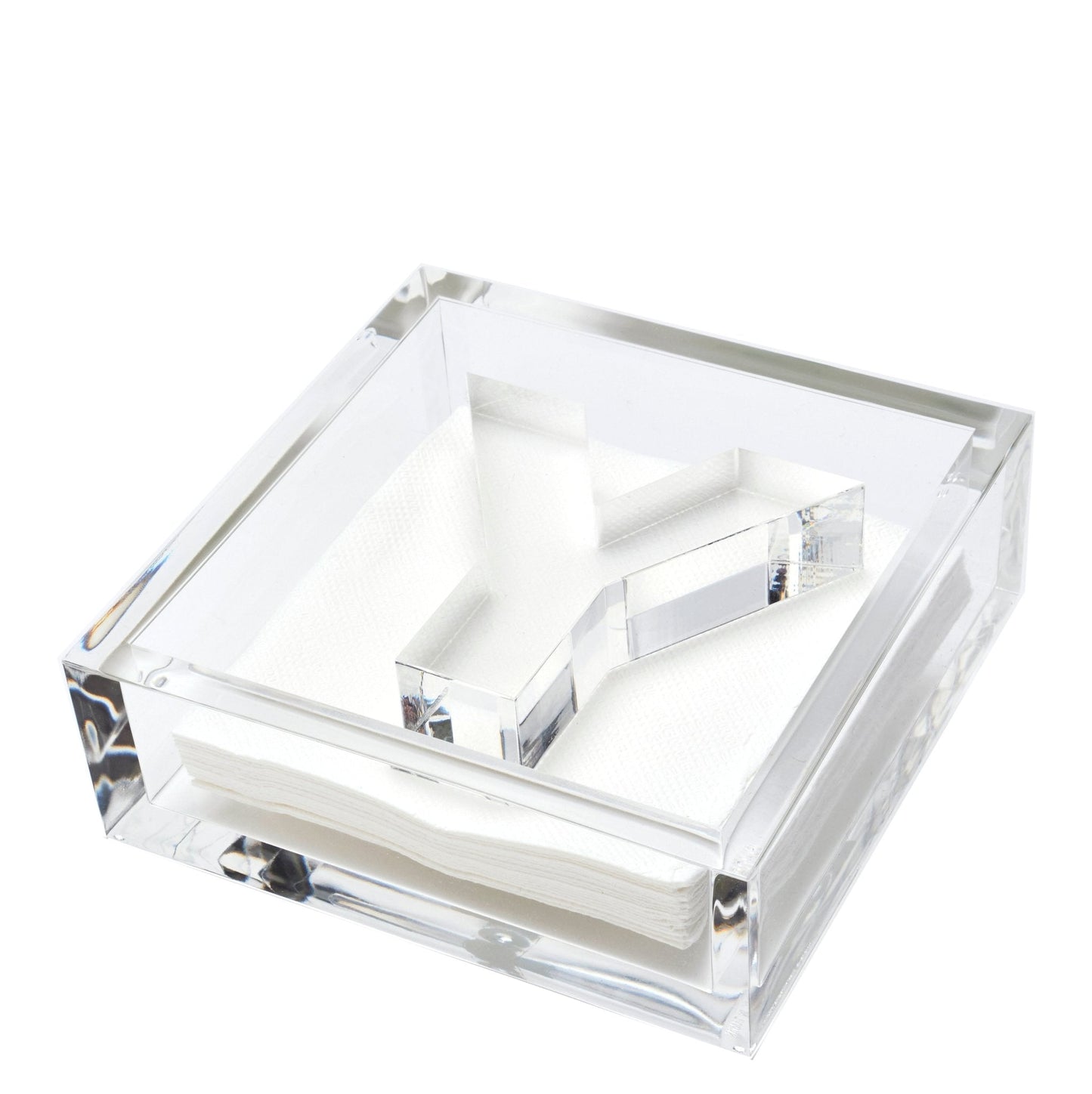 Initial Acrylic Cocktail Napkin Holder