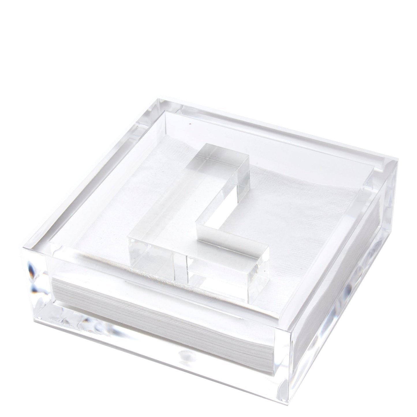 Initial Acrylic Cocktail Napkin Holder