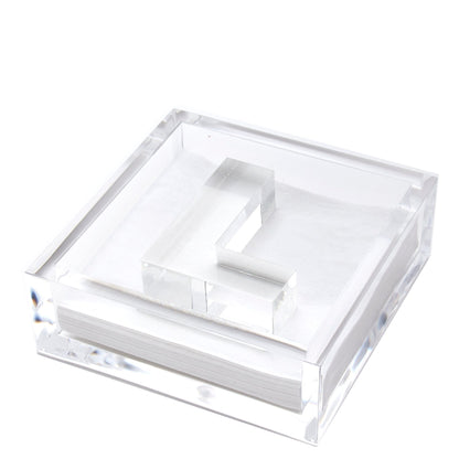 Initial Acrylic Cocktail Napkin Holder