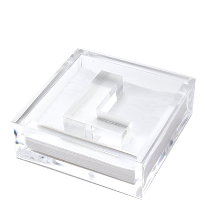 Initial Acrylic Cocktail Napkin Holder