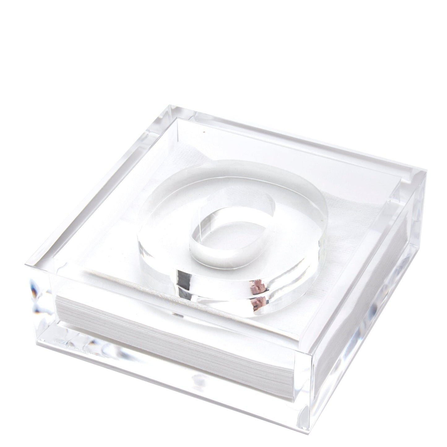Initial Acrylic Cocktail Napkin Holder