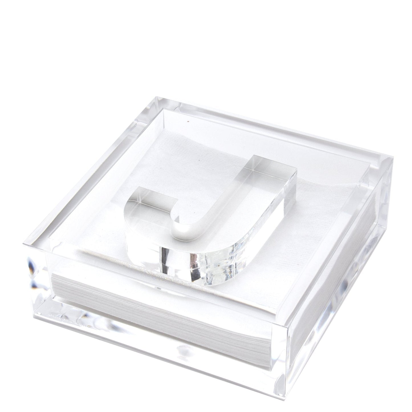 Initial Acrylic Cocktail Napkin Holder