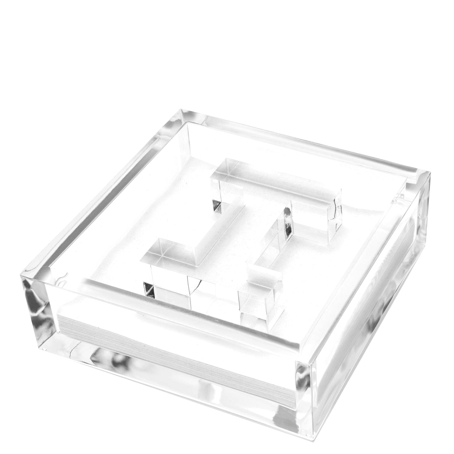 Initial Acrylic Cocktail Napkin Holder