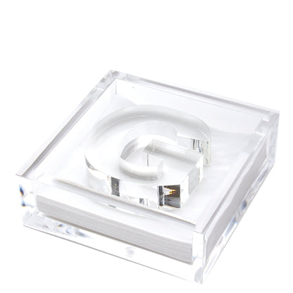 Initial Acrylic Cocktail Napkin Holder