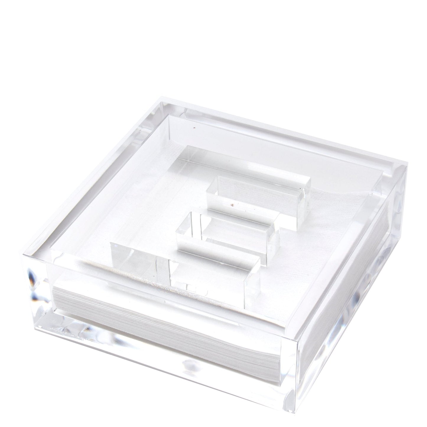 Initial Acrylic Cocktail Napkin Holder
