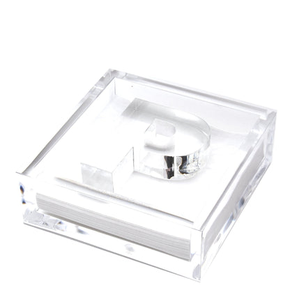 Initial Acrylic Cocktail Napkin Holder