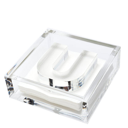 Initial Acrylic Cocktail Napkin Holder