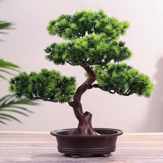 New Festival Potted  Simulation Decorative Bonsai Home Office Pine Tree Gift Ornament Lifelike Accessory Artificial Bonsai Artificial Bonsai Tree Fake  Greenery for Home Office Desk Wall Book Shelf Decor Room Decor